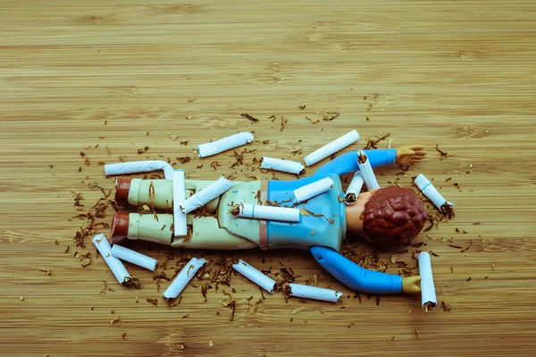 La cigarette tue l'homme — Photo