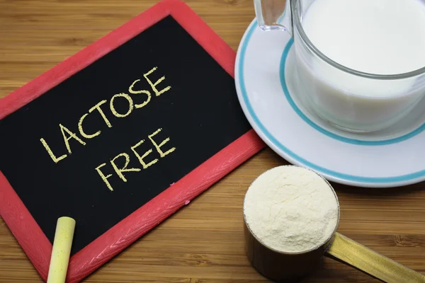 Lactose free concept — Stockfoto