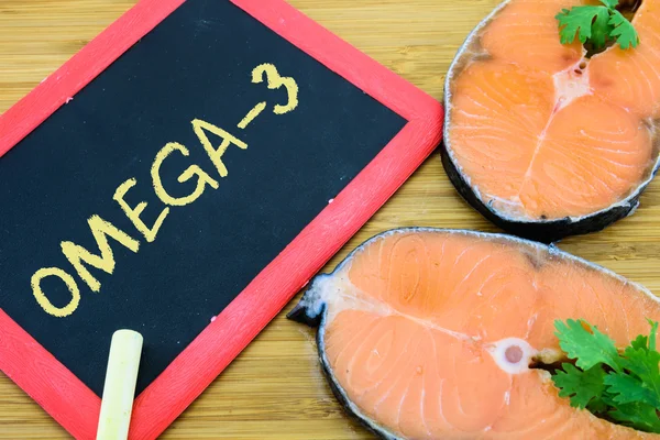 Omega-3 or DHA in Marine fish — 图库照片