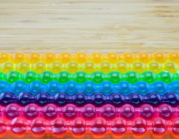 Background of Rainbow jelly stick for LGBT concept — Stock Photo, Image