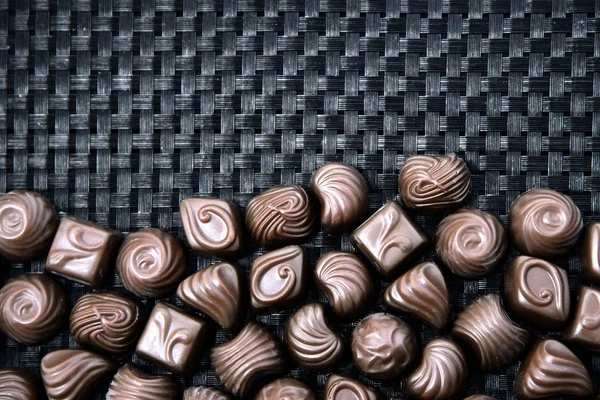 Cioccolato caramelle sfondo — Foto Stock