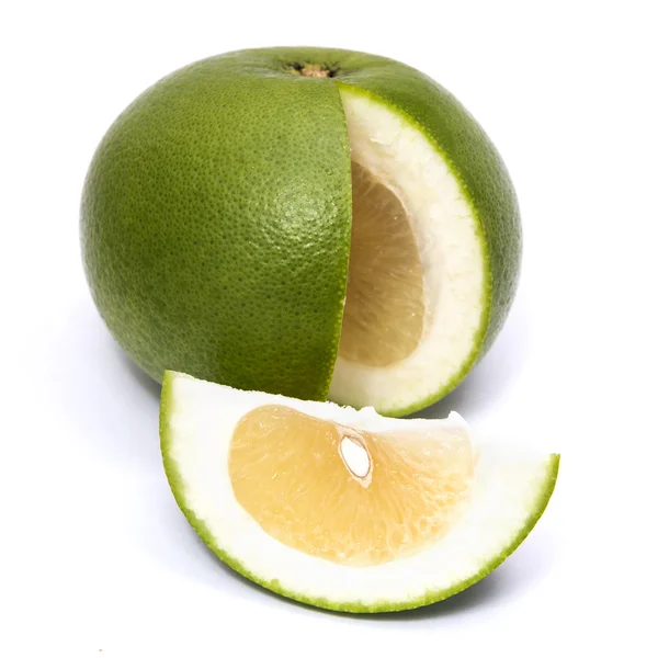 Солодкий зелений грейпфрут і шматок — стокове фото