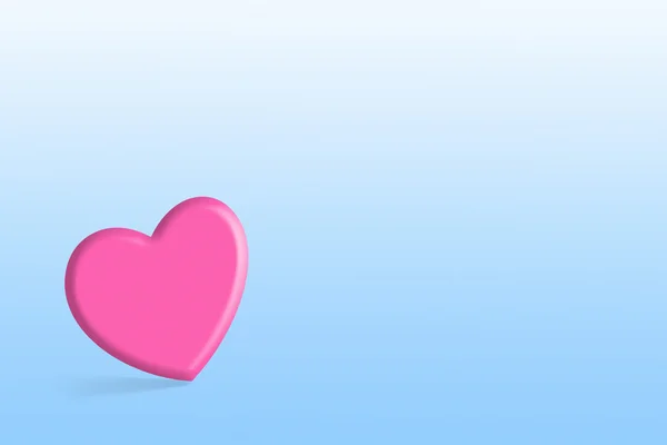 Pink lovely heart — Stock Photo, Image