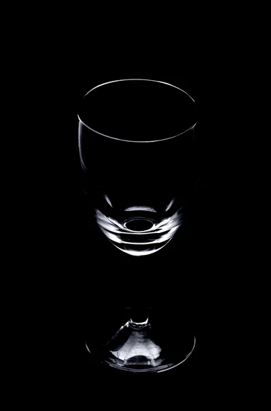 Silhouette wine glass — Stock Photo, Image