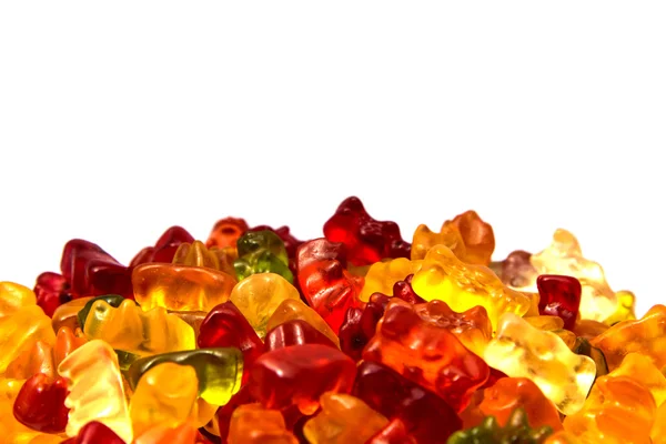 Gummy bear na białym tle — Zdjęcie stockowe