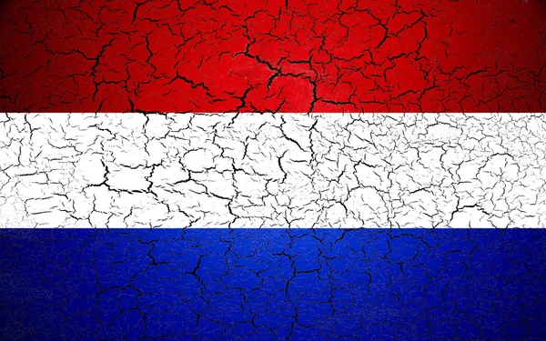 Netherlands flag. Shattered texture. — Stock Photo, Image