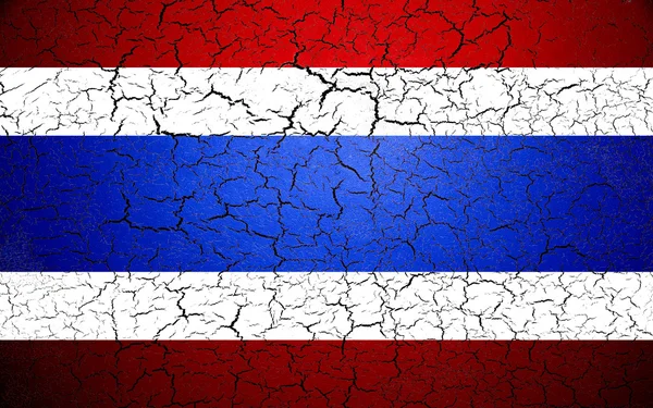 Thailand flag. Shattered texture.