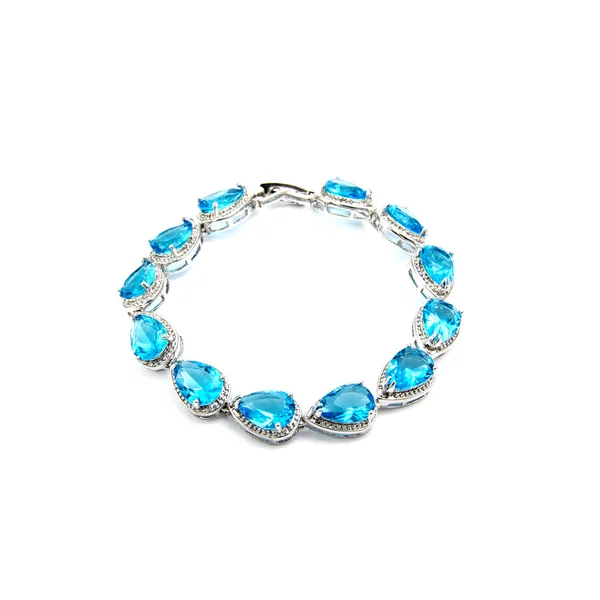 Sapphire Bracelet isolated on white