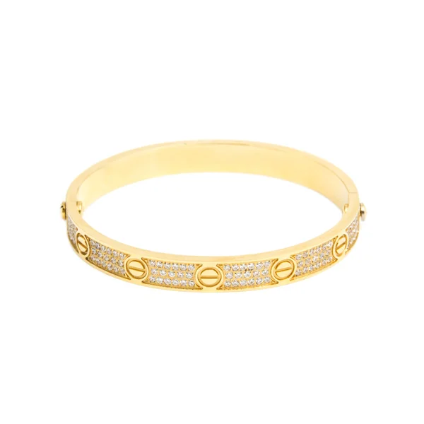 Moda pulseira dourada — Fotografia de Stock