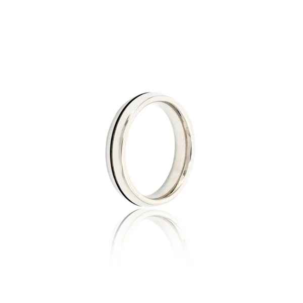 Fashion Man's ring izolacji biały — Zdjęcie stockowe