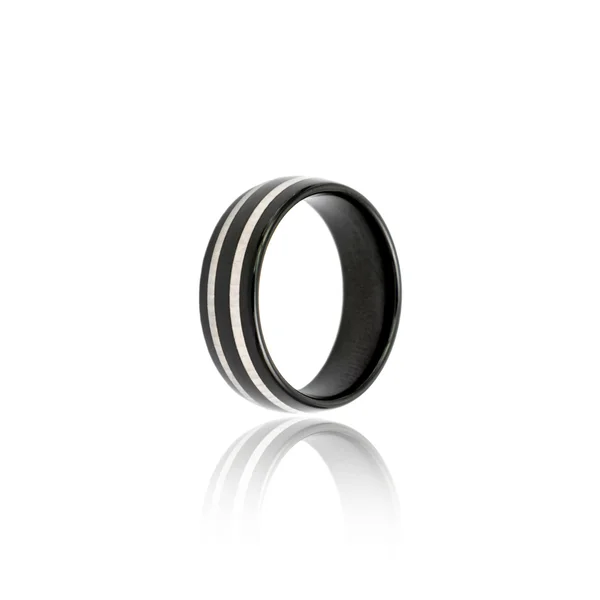 Moda Masculino anel de isolamento branco — Fotografia de Stock