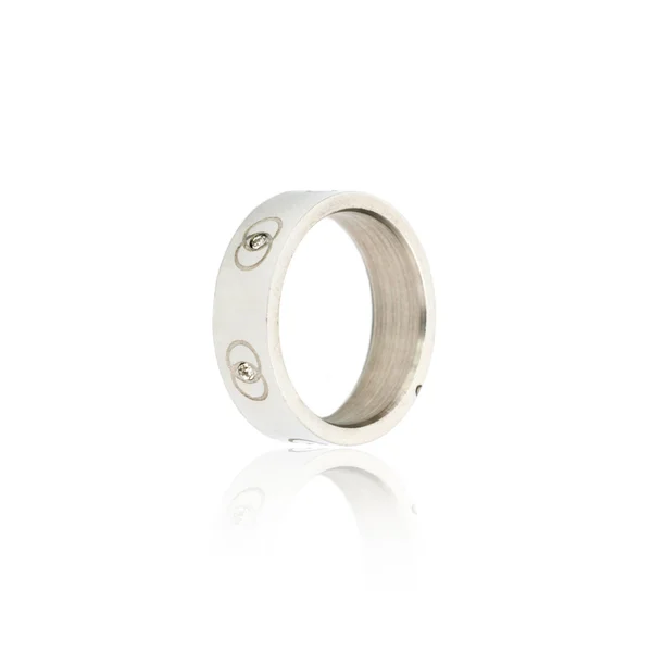 Fashion Male ring isolation white — Stock Photo, Image