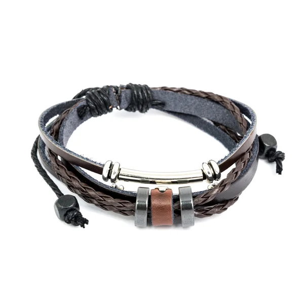 Pulsera masculina de moda aislada en blanco — Foto de Stock