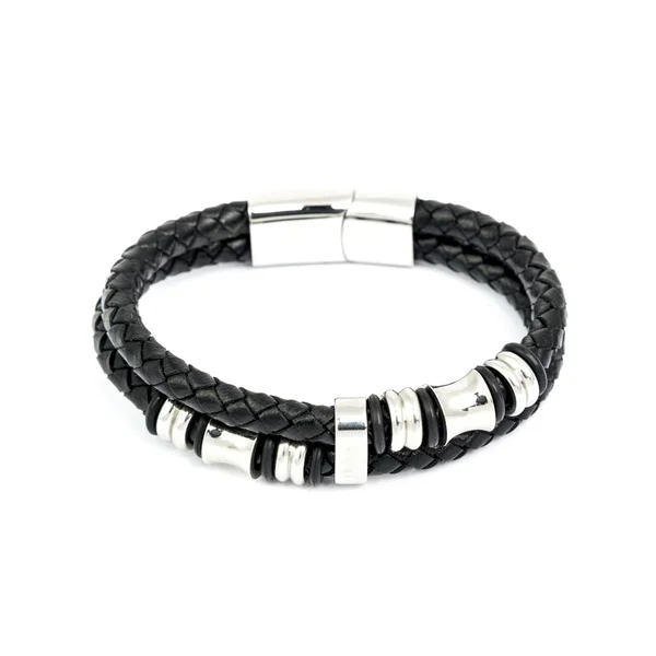 Moda pulseira masculina isolado no branco — Fotografia de Stock