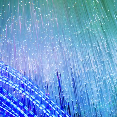 Mavi fiber optik ağ kablosu