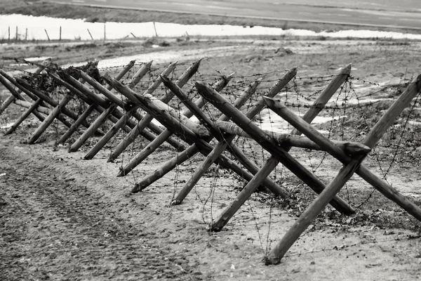 Tanksavar kirpi retro tarzı İkinci Dünya Savaşı içinde