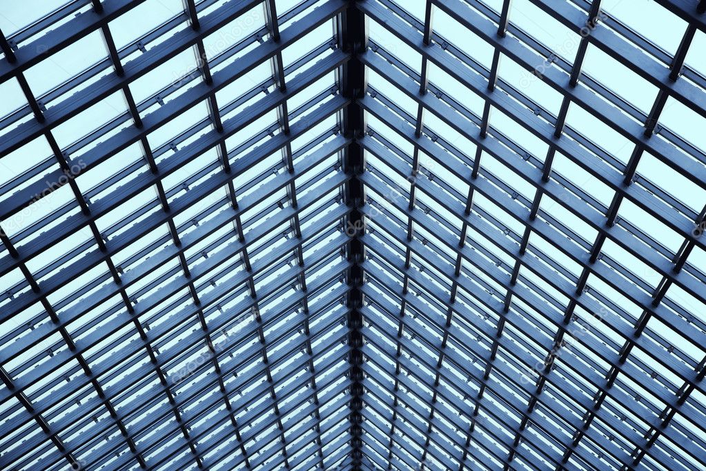 Plafond en verre transparent