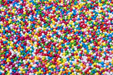 Renkli şeker karışımı toz arka plan topları