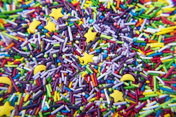 Renkli şeker tozu arka plan karışımı — Stok fotoğraf