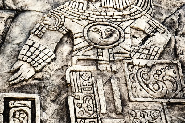 Antik Maya hiyeroglif taş