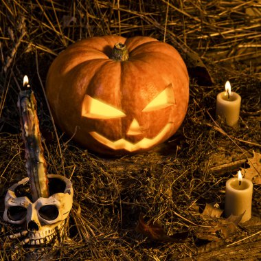 Kavram Cadılar Bayramı. Odak kafatası