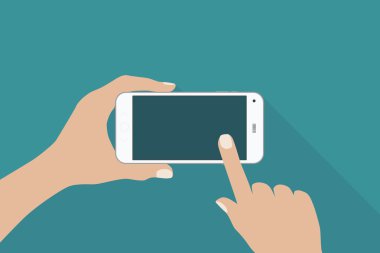 Smartphone (vektör holding eller)