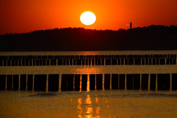 Sonnenaufgang Der Polnischen Küste Polen Ostsee — Stockfoto