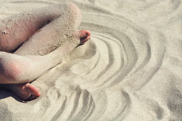 Close up of child making yoga