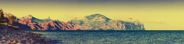 Old volcano pano — Stock Photo, Image