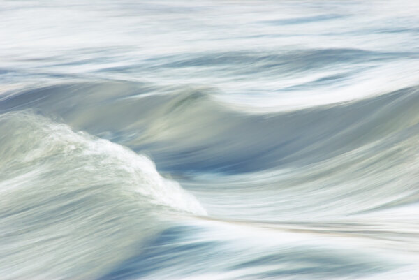 Waves of the river flow