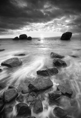 Seasunset. Tek renkli renkler