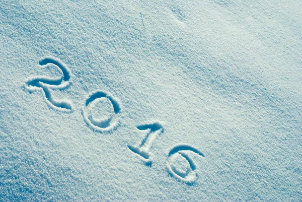 2016 written on a snow 2 — Stock Photo, Image