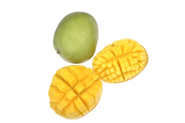 Mango fruta madura sobre fondo blanco —  Fotos de Stock