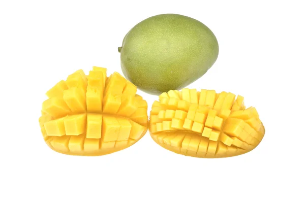 Mango fruta madura sobre fondo blanco — Foto de Stock