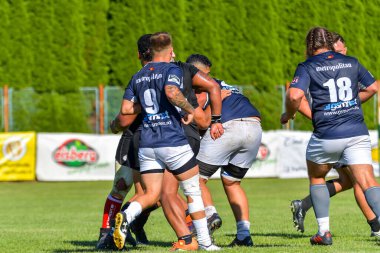 Brasov, Romanya, 29 Ağustos 2020 - SCM RUGBY Timisoara - Oficial - ACS Tomitanii Constanta, yarı final Süper Liga Cec Bank