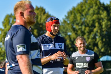 Brasov, Romanya, 29 Ağustos 2020 - SCM RUGBY Timisoara - Oficial - ACS Tomitanii Constanta, yarı final Süper Liga Cec Bank