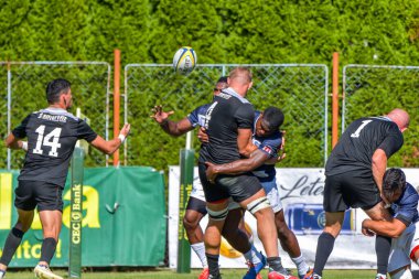 Brasov, Romanya, 29 Ağustos 2020 - SCM RUGBY Timisoara - Oficial - ACS Tomitanii Constanta, yarı final Süper Liga Cec Bank