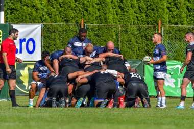 Brasov, Romanya, 29 Ağustos 2020 - SCM RUGBY Timisoara - Oficial - ACS Tomitanii Constanta, yarı final Süper Liga Cec Bank