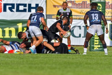 Brasov, Romanya, 29 Ağustos 2020 - SCM RUGBY Timisoara - Oficial - ACS Tomitanii Constanta, yarı final Süper Liga Cec Bank
