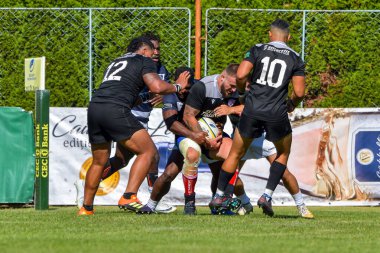 Brasov, Romanya, 29 Ağustos 2020 - SCM RUGBY Timisoara - Oficial - ACS Tomitanii Constanta, yarı final Süper Liga Cec Bank