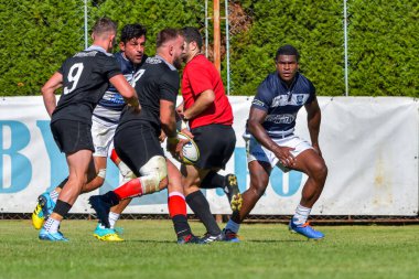 Brasov, Romanya, 29 Ağustos 2020 - SCM RUGBY Timisoara - Oficial - ACS Tomitanii Constanta, yarı final Süper Liga Cec Bank