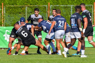 Brasov, Romanya, 29 Ağustos 2020 - SCM RUGBY Timisoara - Oficial - ACS Tomitanii Constanta, yarı final Süper Liga Cec Bank