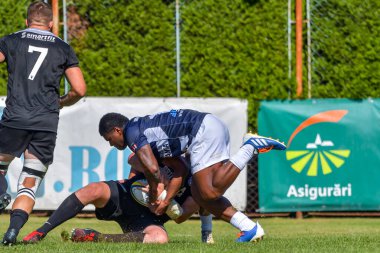 Brasov, Romanya, 29 Ağustos 2020 - SCM RUGBY Timisoara - Oficial - ACS Tomitanii Constanta, yarı final Süper Liga Cec Bank