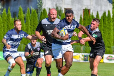 Brasov, Romanya, 29 Ağustos 2020 - SCM RUGBY Timisoara - Oficial - ACS Tomitanii Constanta, yarı final Süper Liga Cec Bank