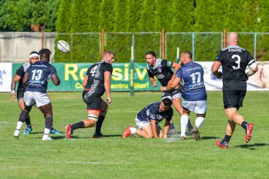 Brasov, Romanya, 29 Ağustos 2020 - SCM RUGBY Timisoara - Oficial - ACS Tomitanii Constanta, yarı final Süper Liga Cec Bank
