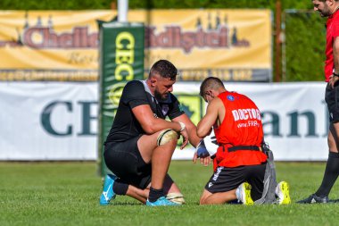 Brasov, Romanya, 29 Ağustos 2020 - SCM RUGBY Timisoara - Oficial - ACS Tomitanii Constanta, yarı final Süper Liga Cec Bank
