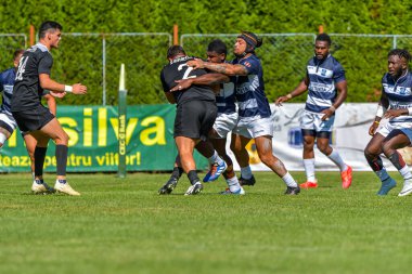 Brasov, Romanya, 29 Ağustos 2020 - SCM RUGBY Timisoara - Oficial - ACS Tomitanii Constanta, yarı final Süper Liga Cec Bank