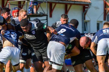 Brasov, Romanya, 29 Ağustos 2020 - SCM RUGBY Timisoara - Oficial - ACS Tomitanii Constanta, yarı final Süper Liga Cec Bank
