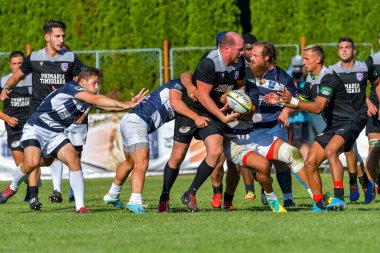 Brasov, Romanya, 29 Ağustos 2020 - SCM RUGBY Timisoara - Oficial - ACS Tomitanii Constanta, yarı final Süper Liga Cec Bank
