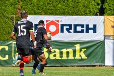 Brasov, Romanya, 29 Ağustos 2020 - SCM RUGBY Timisoara - Oficial - ACS Tomitanii Constanta, yarı final Süper Liga Cec Bank